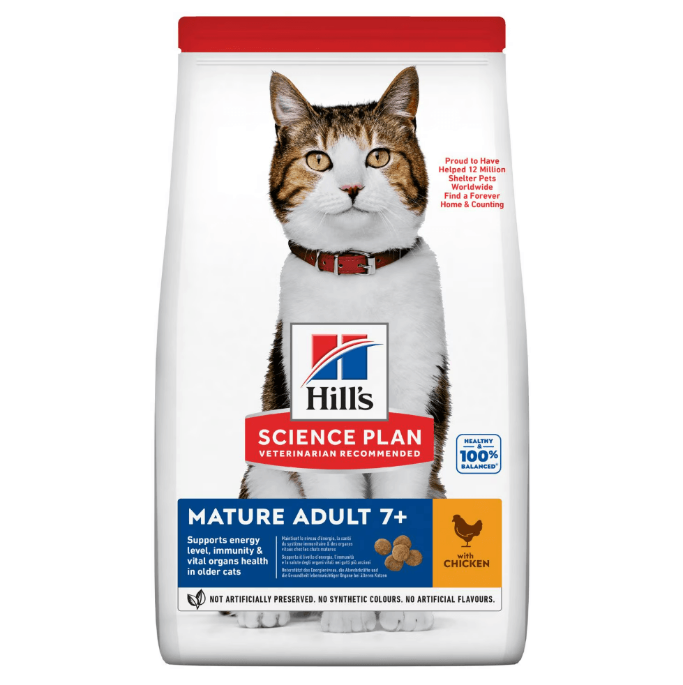 Hills Mature +7 Tavuklu Yaşlı Kedi Maması