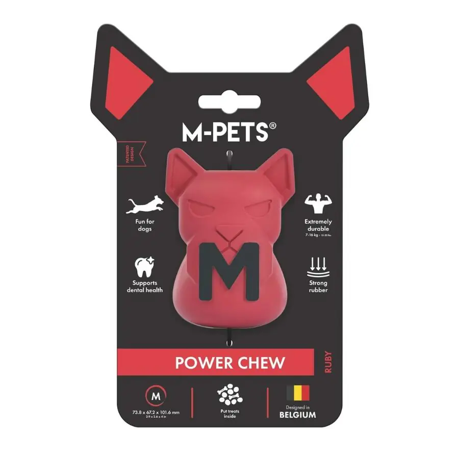M-Pets Power Chew Kauçuk Köpek Ödül Oyuncağı Ruby