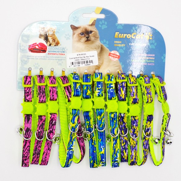 Eurocat Desenli  Kedi Boyun Tasması