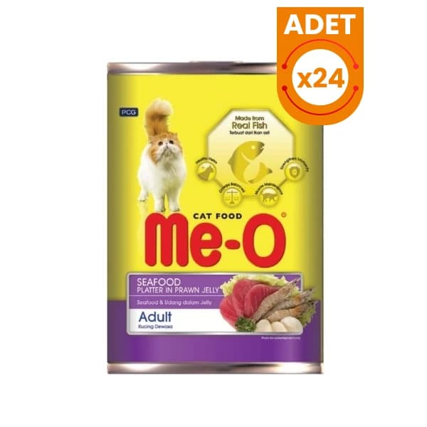 Meo Deniz Lezzetleri Karides Soslu Yetişkin Konserve Kedi Maması