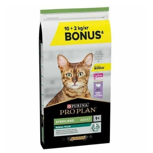 Pro Plan Sterilised Hindili Kısırlaştırılmış Kedi Maması - 10+2 Kg