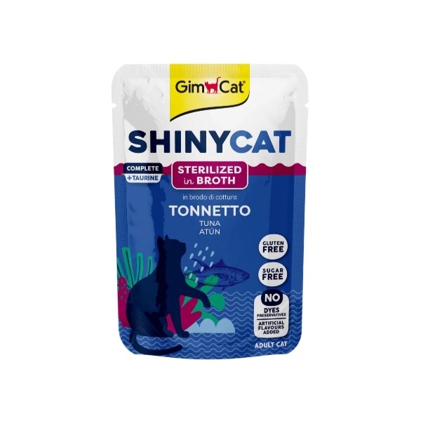 Gimcat Shinycat Sos İçinde Ton Balıklı Pouch Kısırlaştırılmış Konserve Kedi Maması