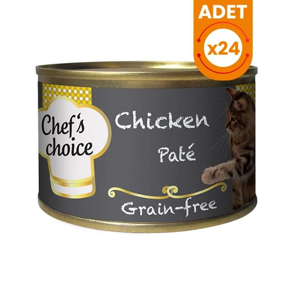 Chefs Choice Kıyılmış Tavuk Etli Konserve Kedi Maması