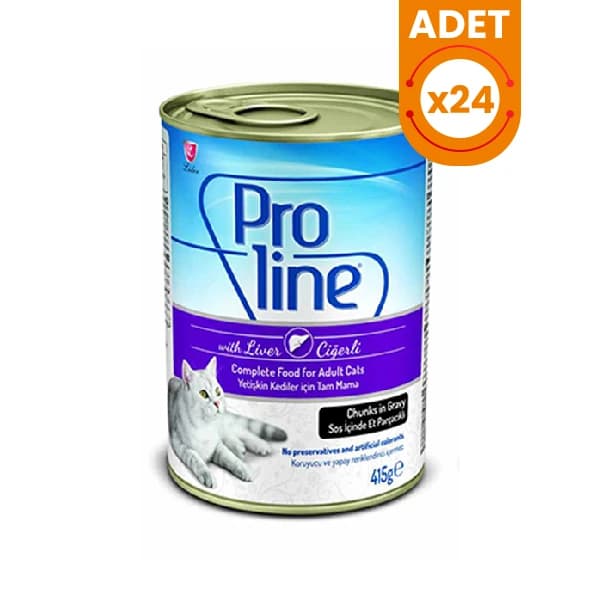 Proline Ciğerli Sos içinde Yetişkin Konserve Kedi Maması