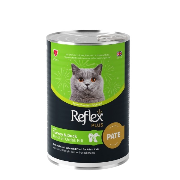 Reflex Plus Pate İçinde Hindi ve Ördek Etli Yetişkin Konserve Kedi Maması