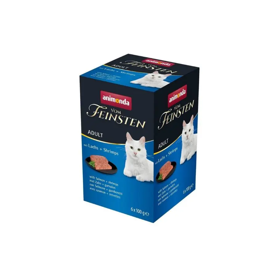 Animonda VomFeinsten Somonlu ve Karidesli Yetişkin Kedi Konservesi 100 gr x 6 Adet 100g