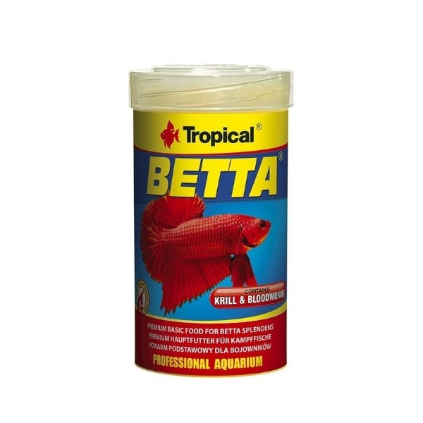 Tropical Betta Balıkları için Pul Balık Yemi