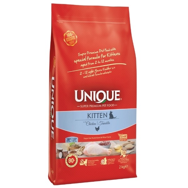 Unique Tavuklu Düşük Tahıllı Yavru Kedi Maması