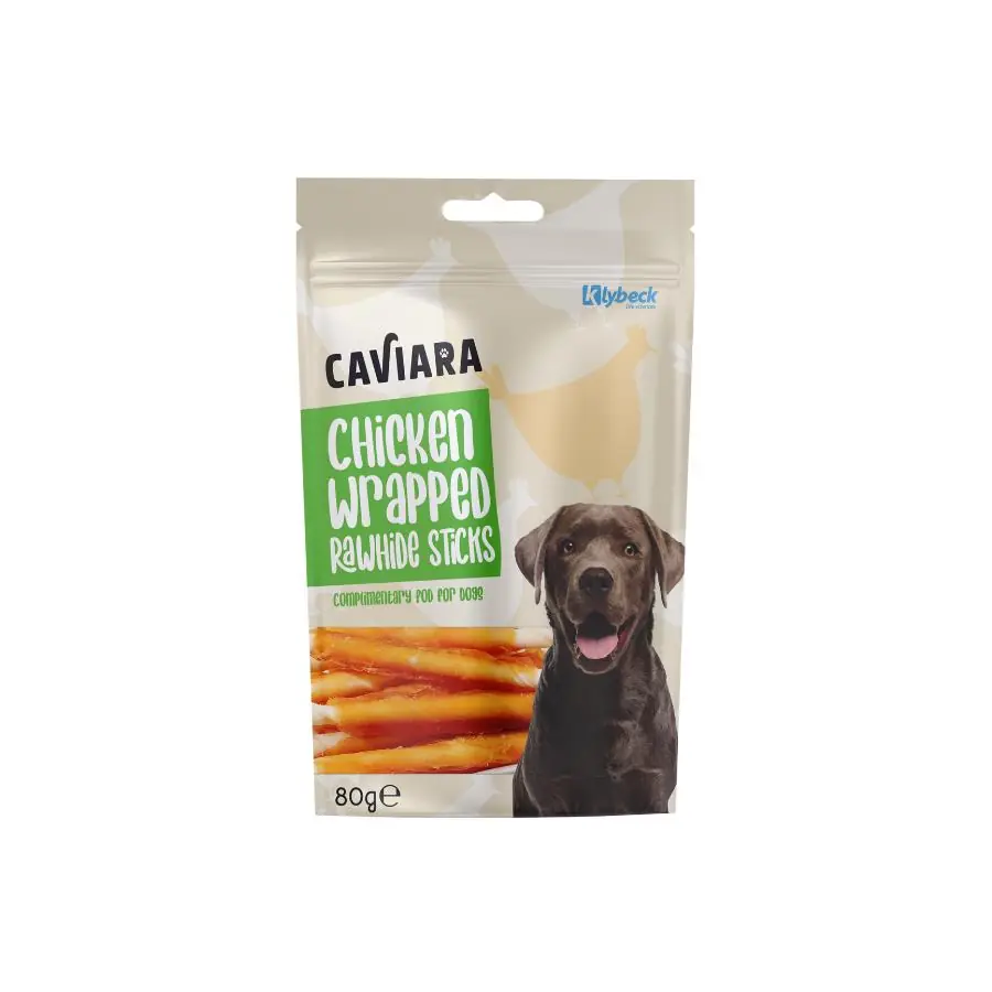 Caviara Tavuk Sarılı Çiğneme Çubuğu Köpek Ödül Maması