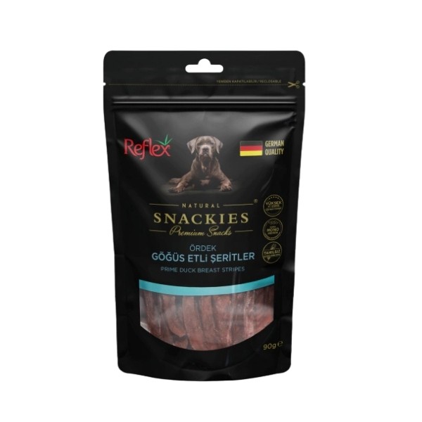 Reflex Snackies Natural Ördek Göğüs Etli Şerit Tahılsız Köpek Ödül Maması