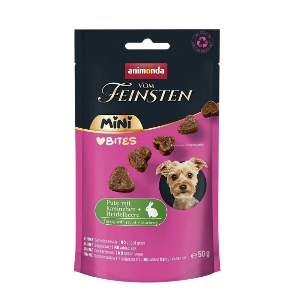 Animonda Vom Feinsten Hindi ve Tavşan Etli Mini Irk Yetişkin Köpek Ödül Maması