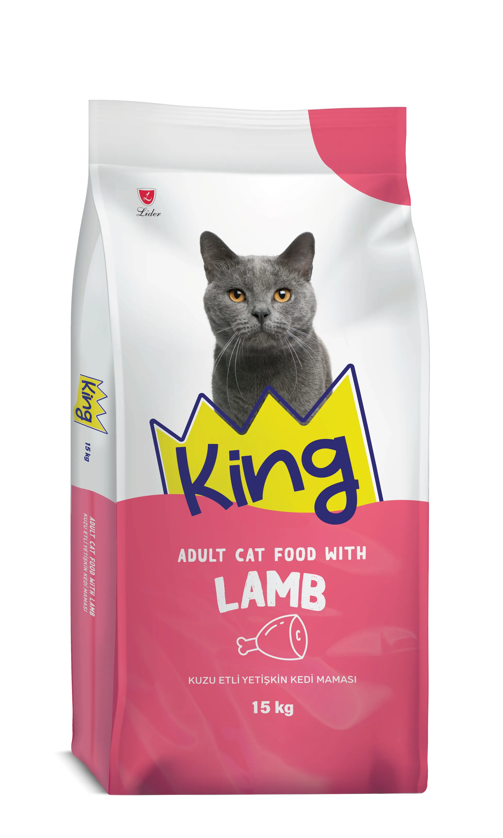 King Kuzu Etli Yetişkin Kedi Maması - 15 Kg