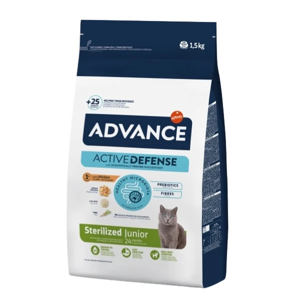 Advance Junior Sterilised Tavuklu Kısırlaştırılmış Genç Kedi Maması - 1.5 Kg