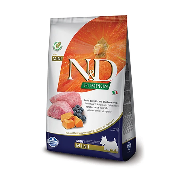 N&D Pumpkin Balkabaklı Kuzu Etli Küçük Irk Yetişkin Köpek Maması - 2.5 Kg