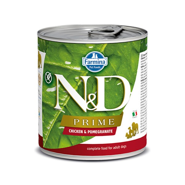 N&D Prime Tavuklu ve Narlı Yavru Konserve Yaş Köpek Maması