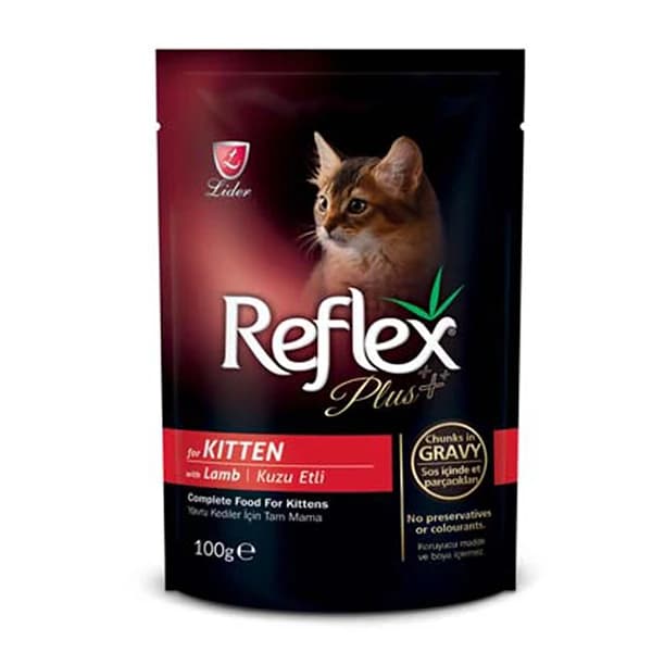 Reflex Plus Kitten Lamb Wet Cat Food Pouch