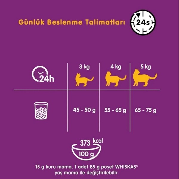 Whiskas Ton Balıklı ve Sebzeli Yetişkin Kedi Maması