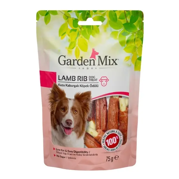 Garden Mix Kuzu Kaburgalı Köpek Ödülü