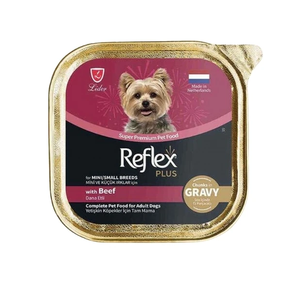 Reflex Plus Dana Etli Sos İçinde Küçük Irk Yetişkin Konserve Köpek Maması - 1 Adet 85 Gr