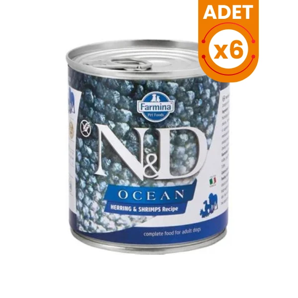 N&D Ocean Ringa Balığı ve Karidesli Konserve Yaş Köpek Maması