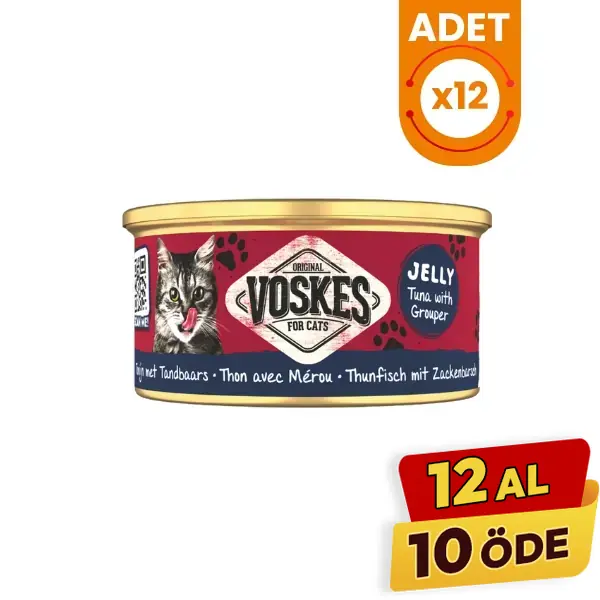 Voskes Ton Balığı ve Orfoz Yetişkin Konserve Kedi Maması