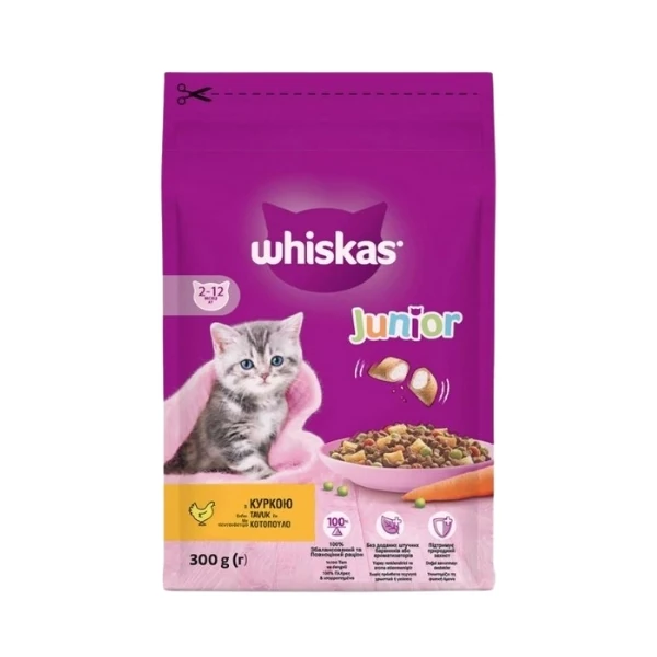 Whiskas Junior Tavuklu Yavru Kedi Maması - 300 Gr