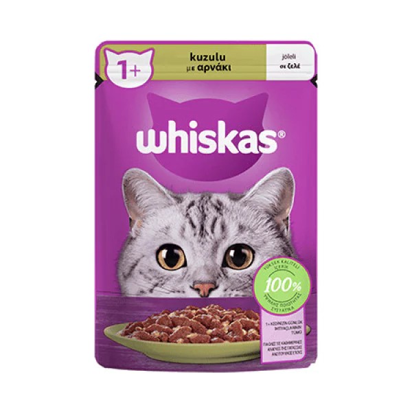 Whiskas Pouch Kuzu Etli Yetişkin Konserve Kedi Maması