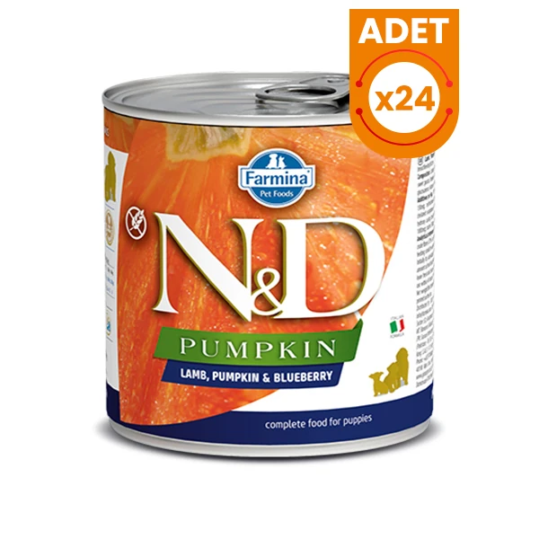N&D Pumpkin Balkabaklı ve Kuzu Etli Yavru Konserve Köpek Maması - 24 Adet 285 Gr
