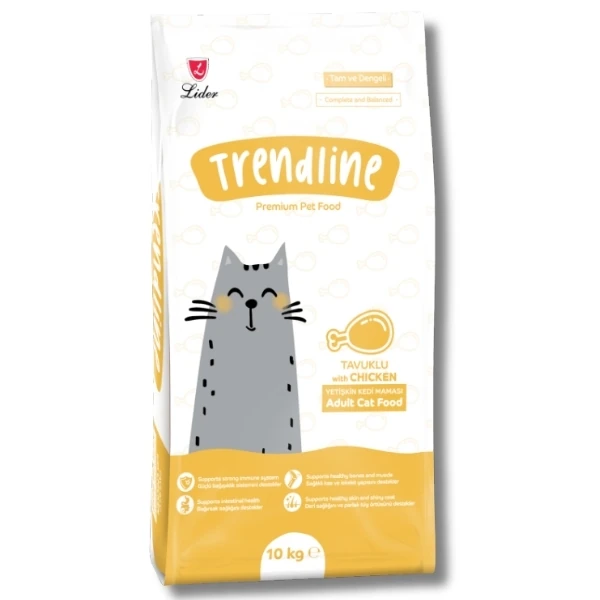 Trendline Adult Tavuklu Yetişkin Kedi Maması - 10 Kg