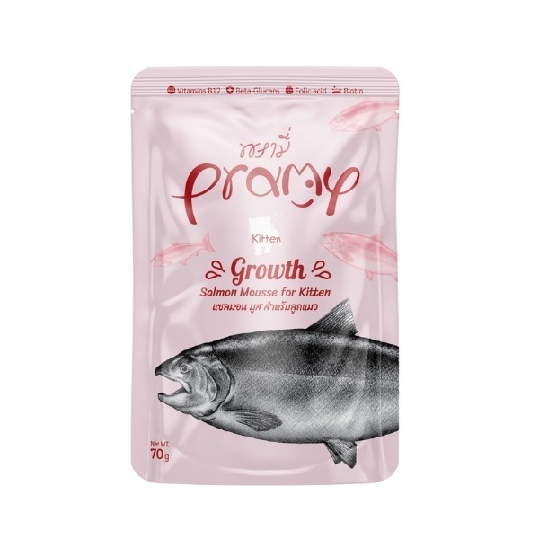 Pramy Mousse Somonlu Pouch Yavru Konserve Kedi Maması