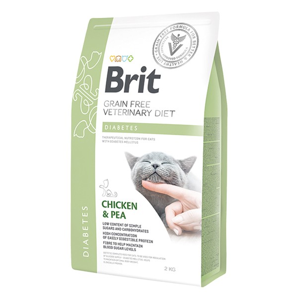 Brit Veterinary Diet Tavuklu Tahılsız Diabetes Şeker Hastası Kedi Maması