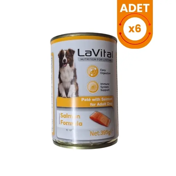 Lavital Adult Somonlu Yetişkin Konserve Köpek Maması 1 Adet 395 Gr