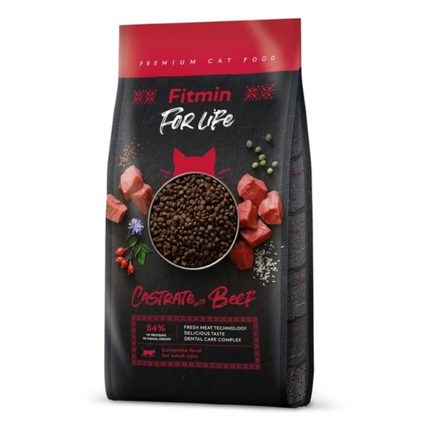 Fitmin For Life Castrate Biftekli Kısırlaştırılmış Yetişkin Kedi Maması - 1.8 Kg