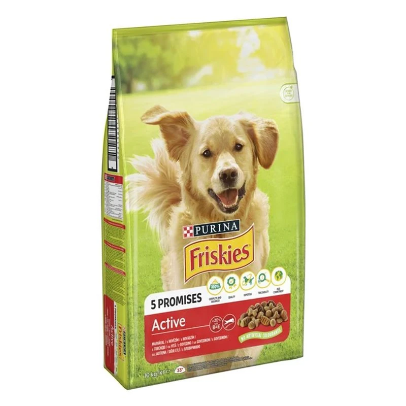 Friskies Active Vitafit Biftekli Yetişkin Köpek Maması - 10 Kg