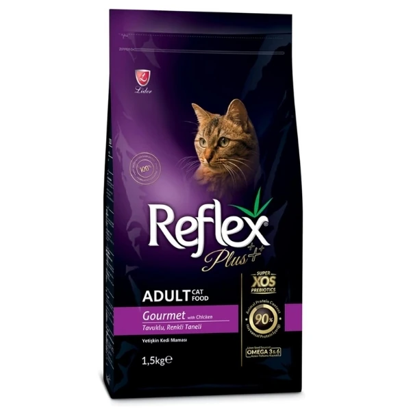 Reflex Plus Gourmet Tavuklu Yetişkin Kedi Maması - 1.5 Kg