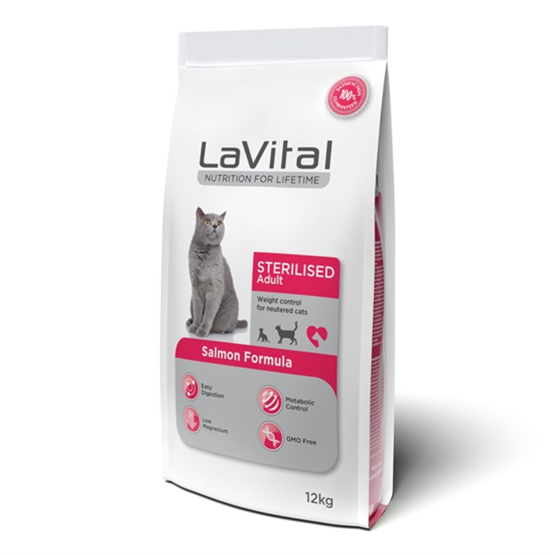 Lavital Sterilised Somonlu Kısırlaştırılmış Kedi Maması