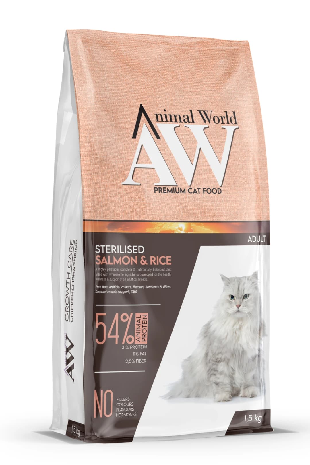 Animal World Sterilised Somonlu Kısırlaştırılmış Kedi Maması