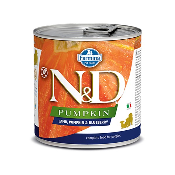 N&D Pumpkin Balkabaklı ve Kuzu Etli Yavru Konserve Köpek Maması