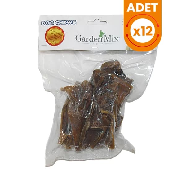 Garden Mix Kurutulmuş Dana Kelle Deri Naturel Köpek Ödül Maması