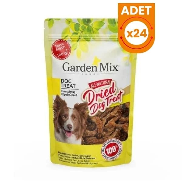 Garden Mix Kurutulmuş Tavuk Boyun Köpek Ödül Maması