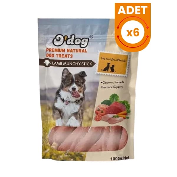 O Dog Kuzu Eti Sargılı Çubuk Köpek Ödül Maması