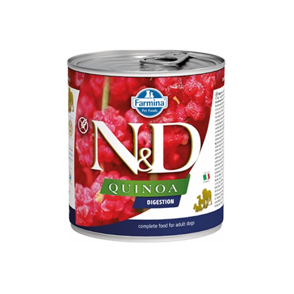 N&D Quinoa Digestion Kuzu Etli Konserve Yaş Köpek Maması