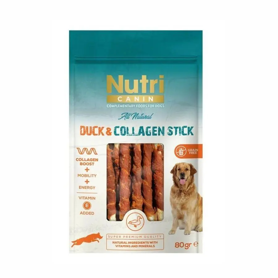 Nutri Canin Collagen Stick Ördek Eti Sargılı Kemik Köpek Ödülü