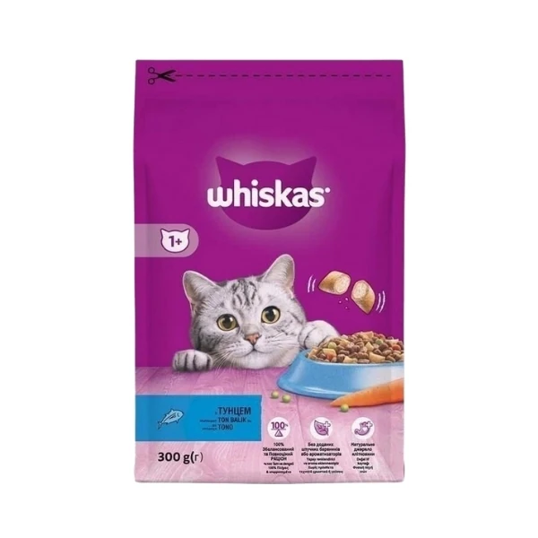 Whiskas Ton Balıklı ve Sebzeli Yetişkin Kedi Maması - 300 Gr