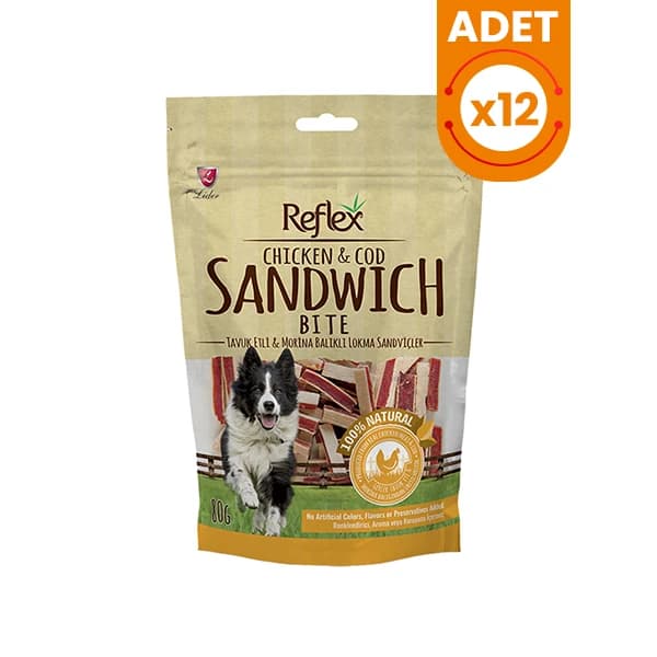 Reflex Tavuk ve Morina Balıklı Sandviç Köpek Ödül Maması