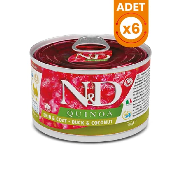 N&D Quinoa Ördekli ve Hindistan Cevizli Mini Irk Konserve Yaş Köpek Maması