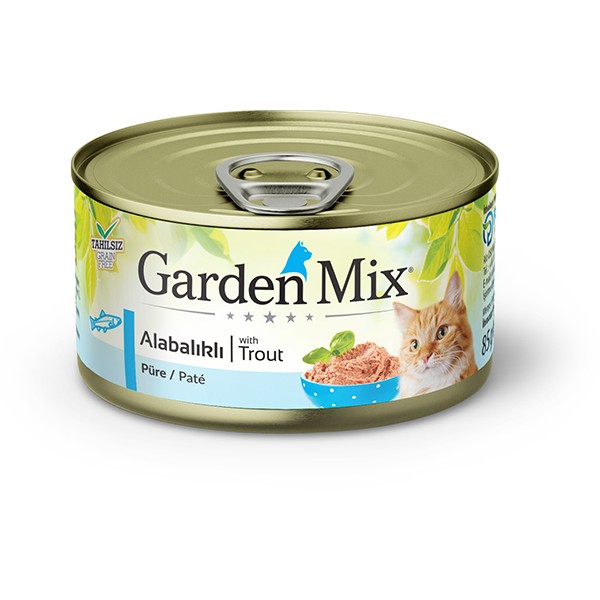 Garden Mix Alabalıklı Kıyılmış Tahılsız Konserve Kedi Maması