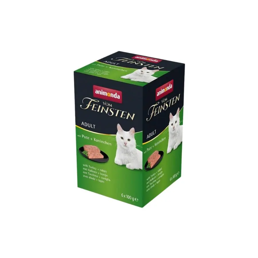 Animonda VomFeinsten Hindili ve Tavşanlı Yetişkin Kedi Konservesi 100 gr x 6 Adet 100g