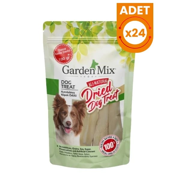 Garden Mix Kurutulmuş Dana Kelle Derisi Köpek Ödül Maması