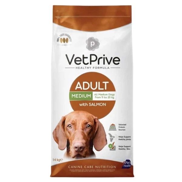Vet Prive Somonlu Orta Irk Yetişkin Köpek Maması - 14 Kg